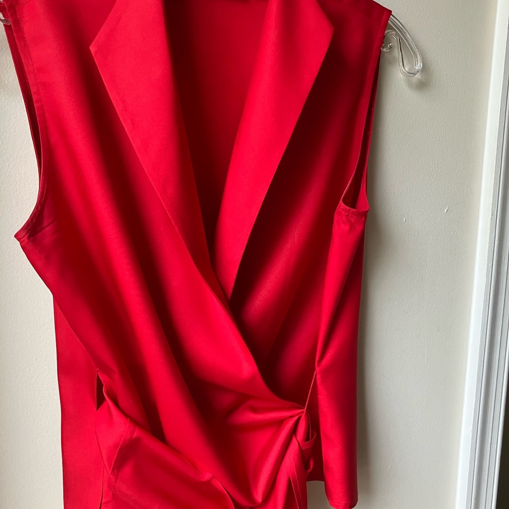 Ladies Silk Blouse in Red!
